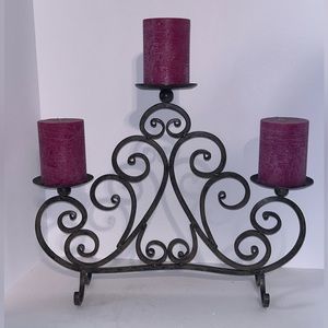 5 Tier Swirled CandleHolder CastIron like material